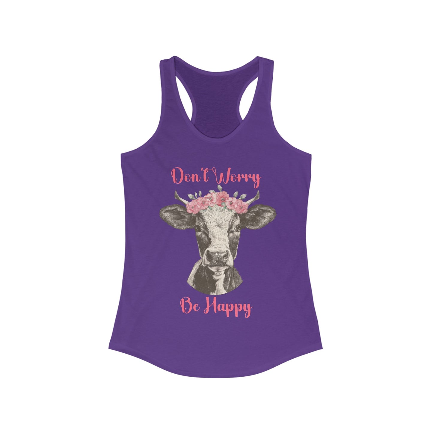Don't Worry Be Happy Ladies Tank