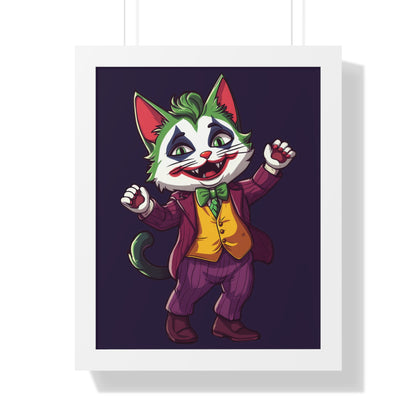 The Joker Cat Framed Wall Art