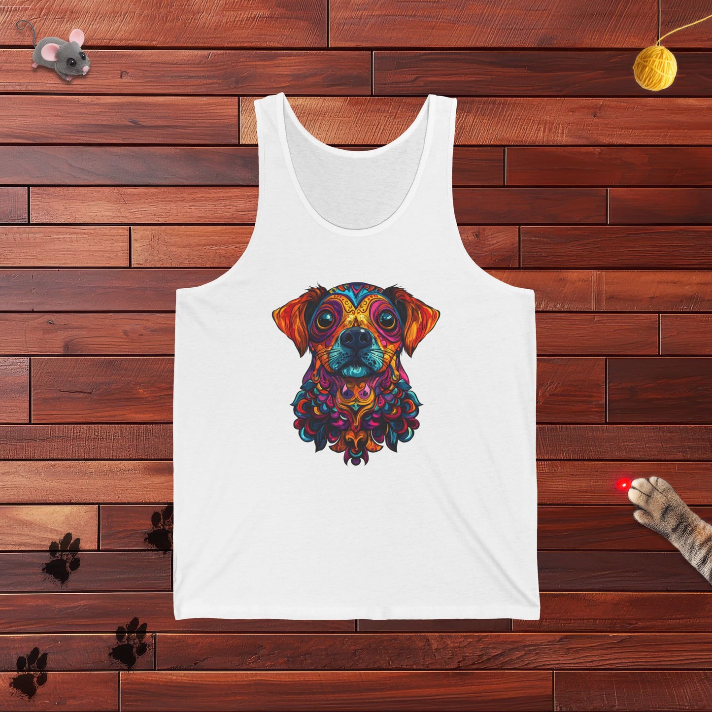 Dia De Muerte Perrito Mens Tank