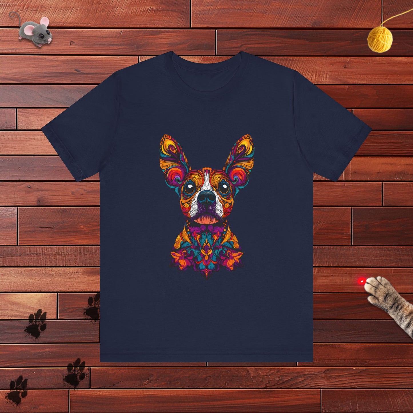 Dia De Muerte Frenchie Mens Tee