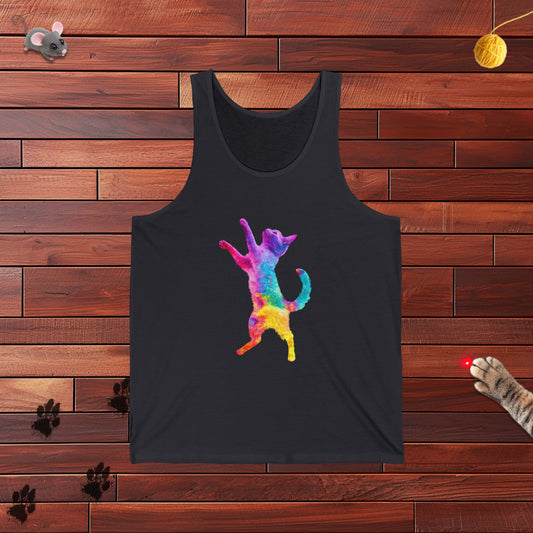 Vibing Cat Mens Tank