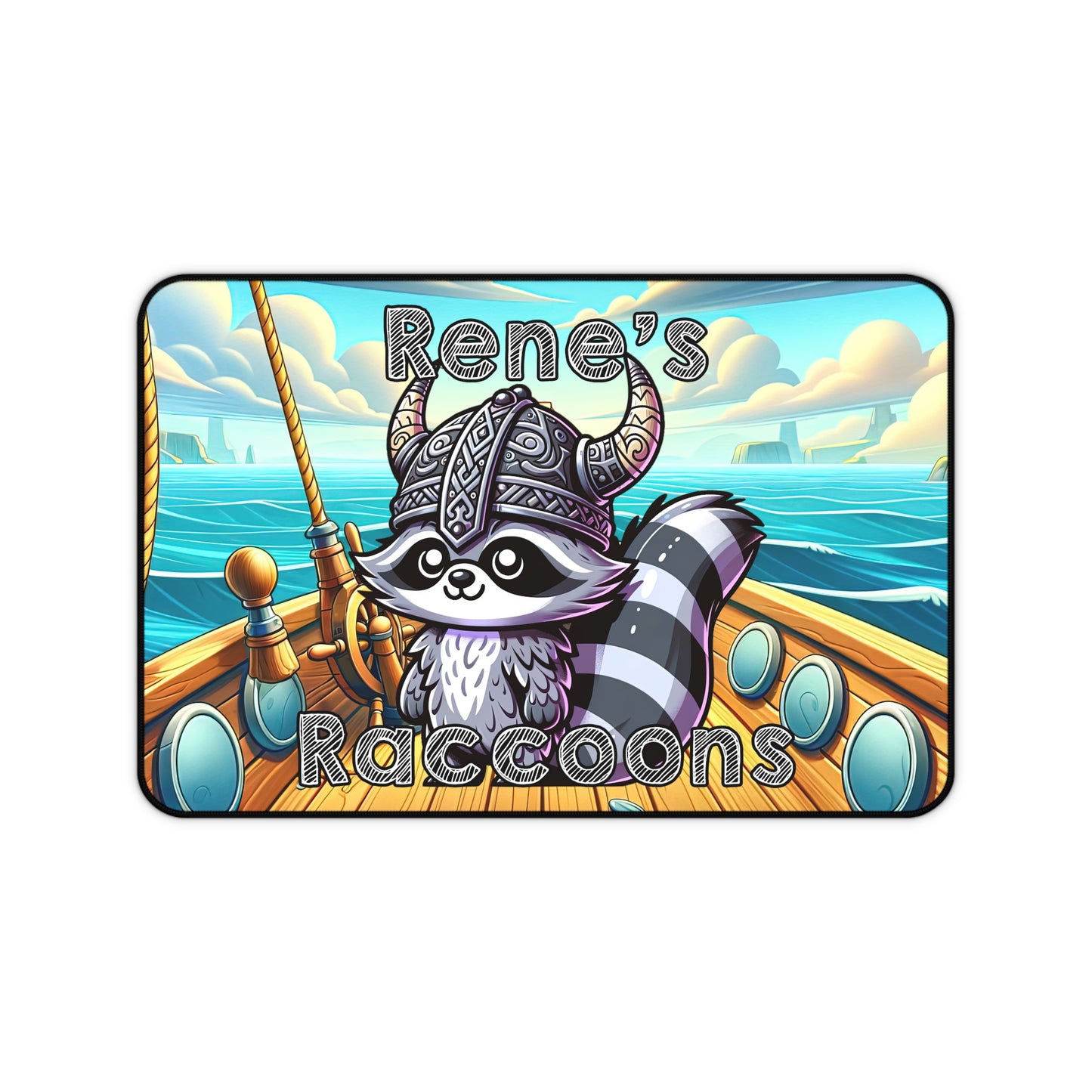 Rene's Raccoons Deskmat