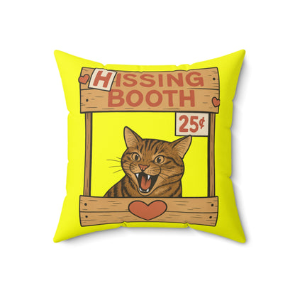 Hissing Booth Throw Pillow