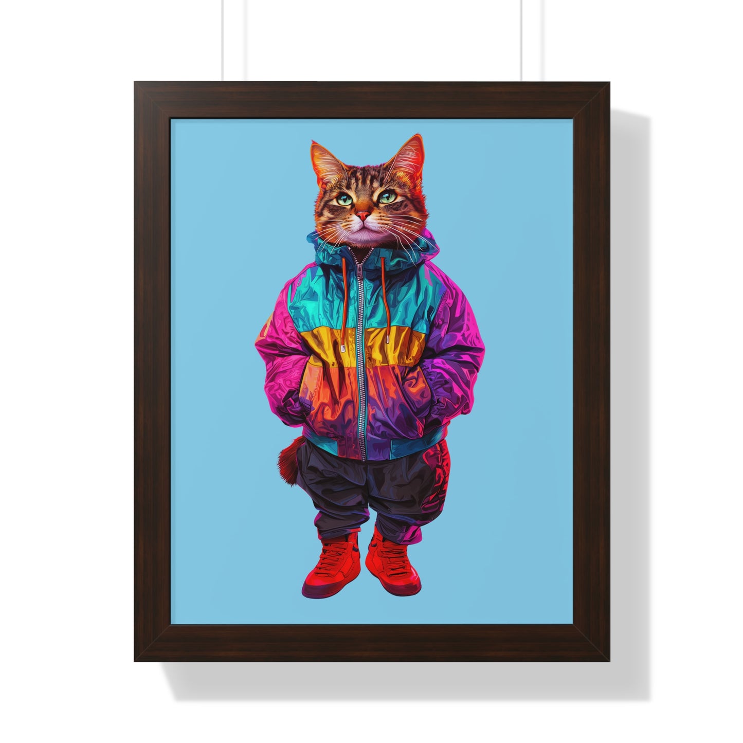 Swagger Cat Framed Wall Art