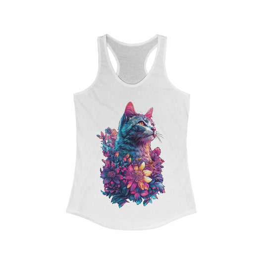 Floral Cat Ladies Tank