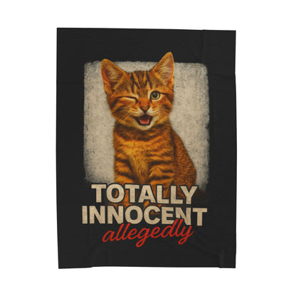 Totally Innocent Velveteen Plush Blanket