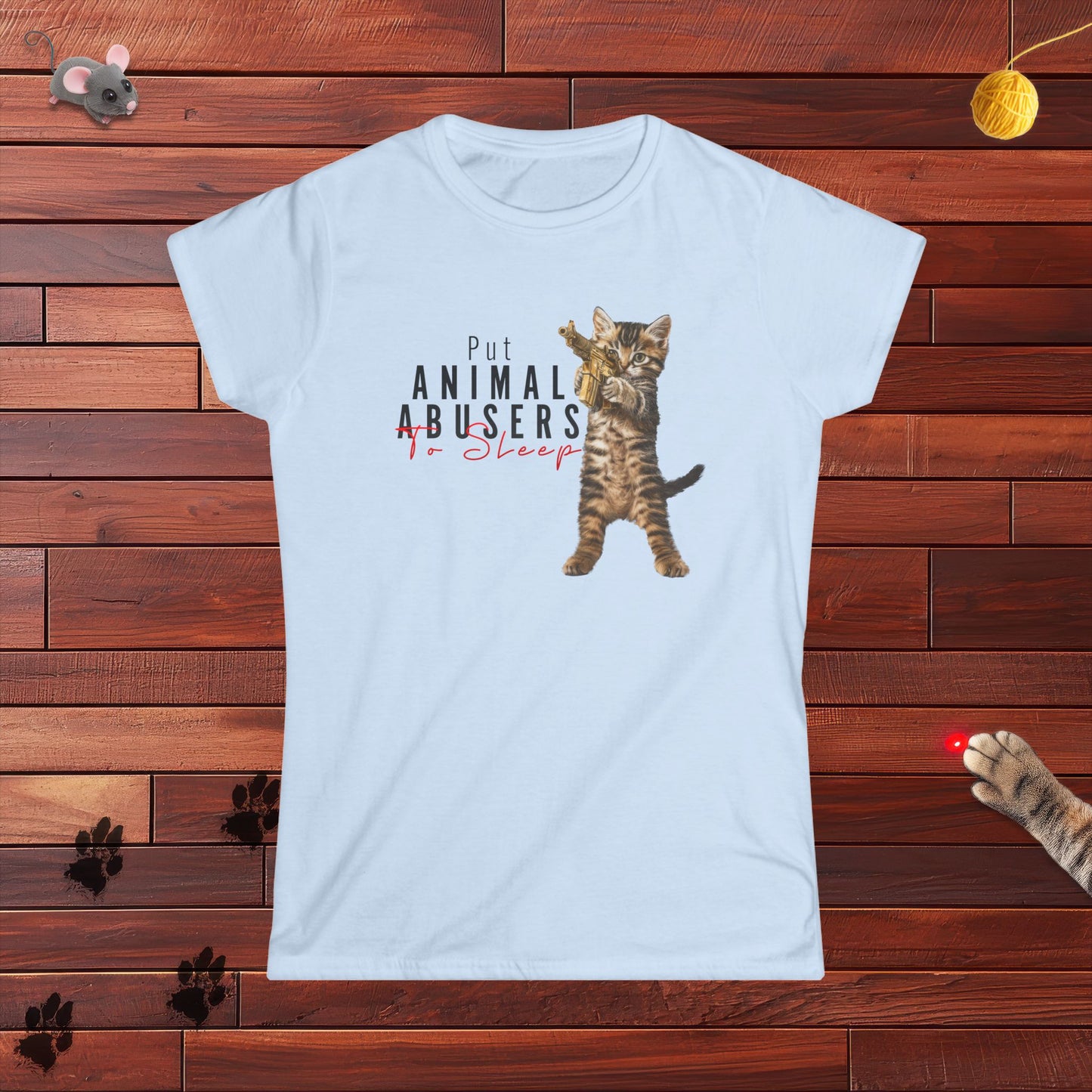 Put Animal Abusers To Sleep Ladies Tee