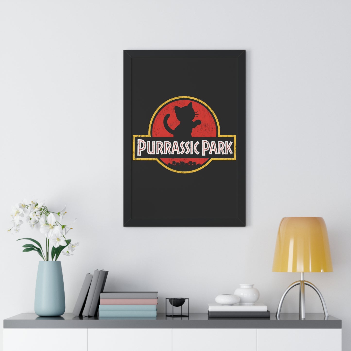 Purrassic Park Framed Wall Art