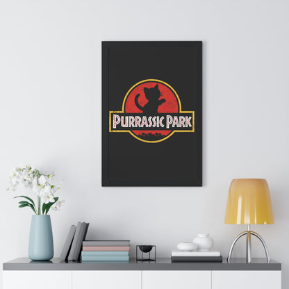 Purrassic Park Framed Wall Art