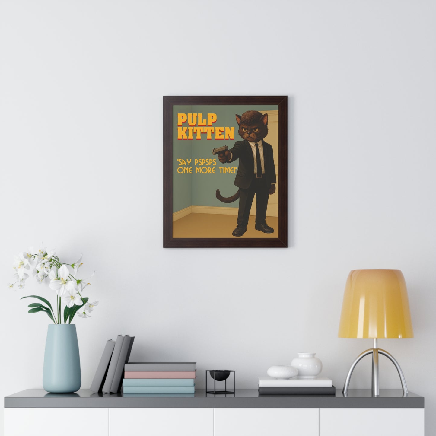 Pulp Kitten Framed Wall Art