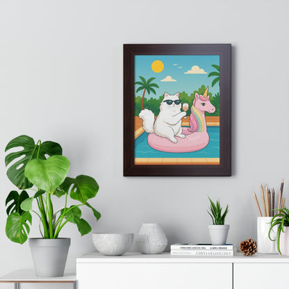 Meowmosa Vibes Framed Wall Art