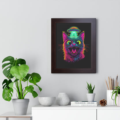 Alien Abduction Framed Wall Art