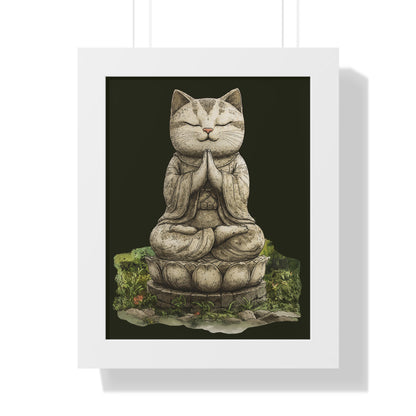 Purrfectly Zen Framed Wall Art