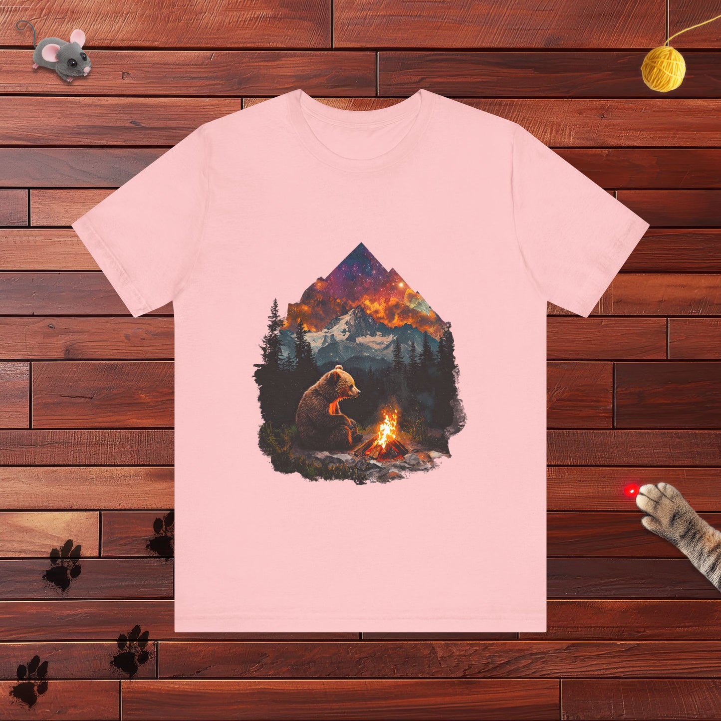 Camping Bear Mens Tee