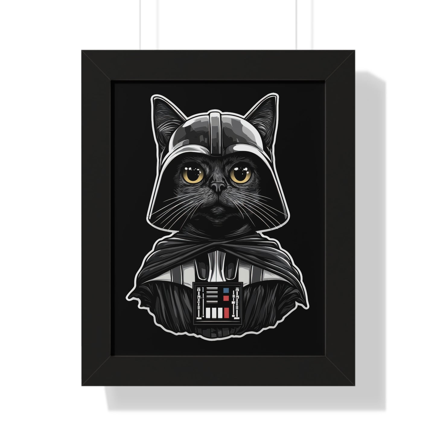 Darth Purrder Framed Wall Art