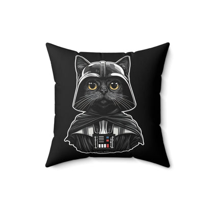 Darth Purrder Throw Pillow