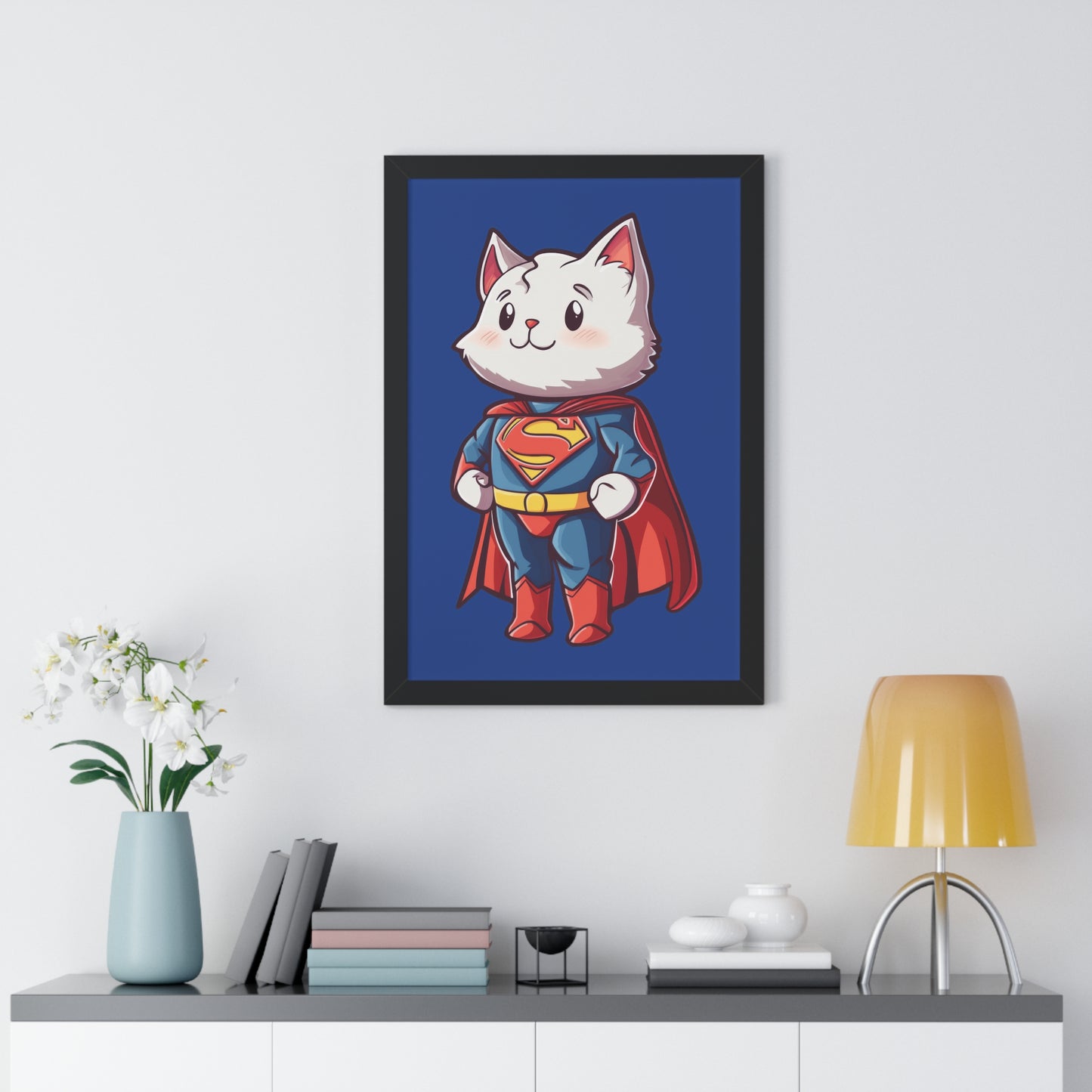 Supercat Framed Wall Art