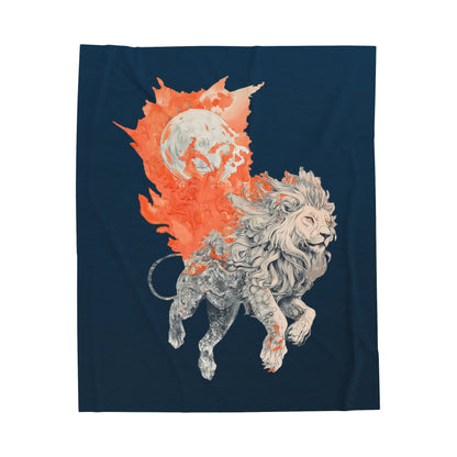 Leo Velveteen Plush Blanket
