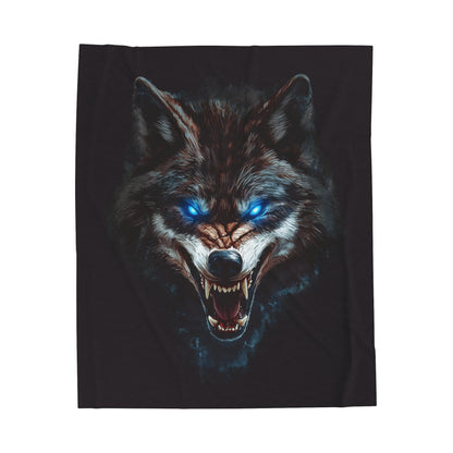 Hungry Like The Wolf Velveteen Plush Blanket