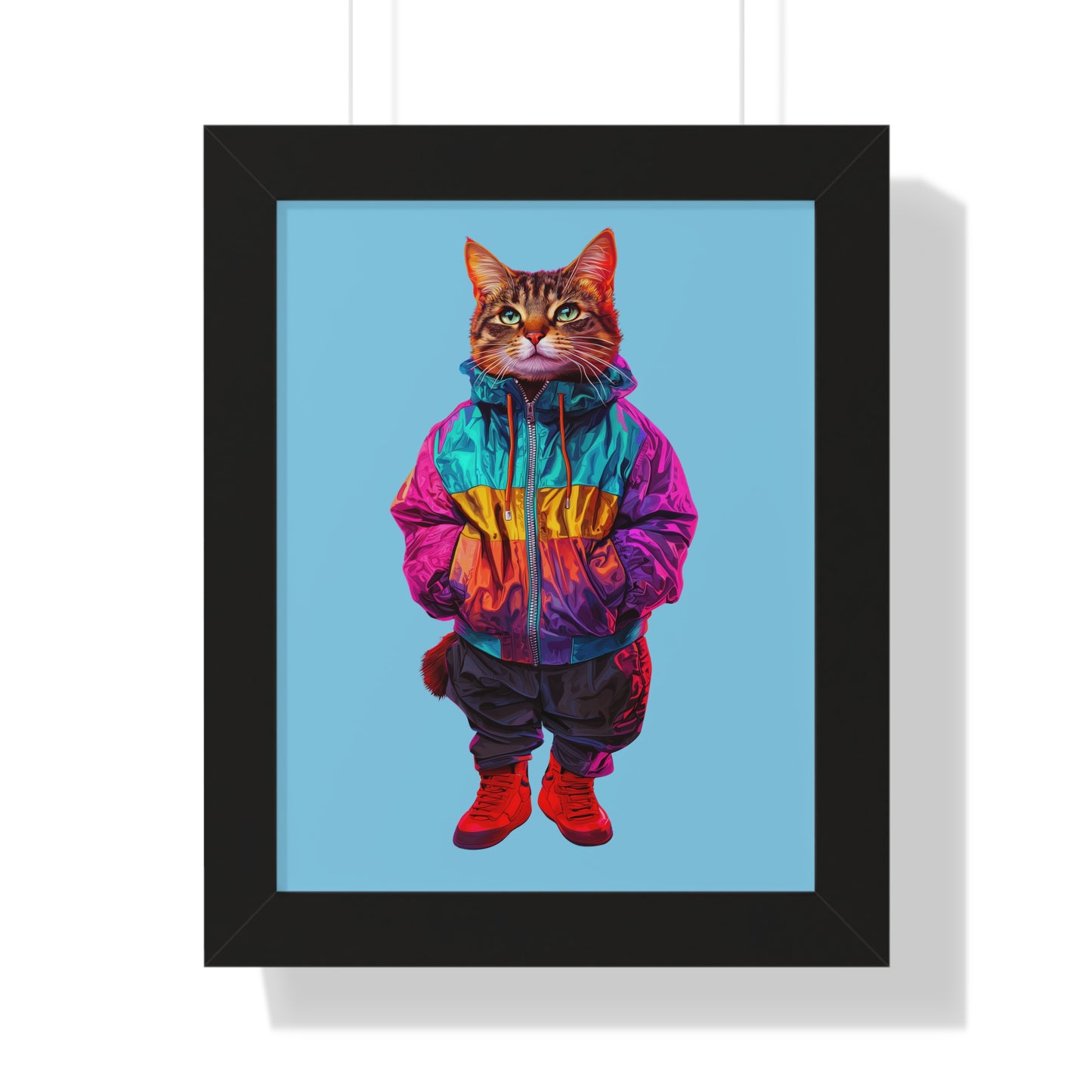 Swagger Cat Framed Wall Art