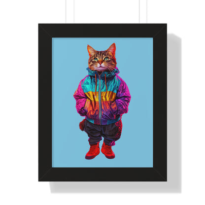 Swagger Cat Framed Wall Art