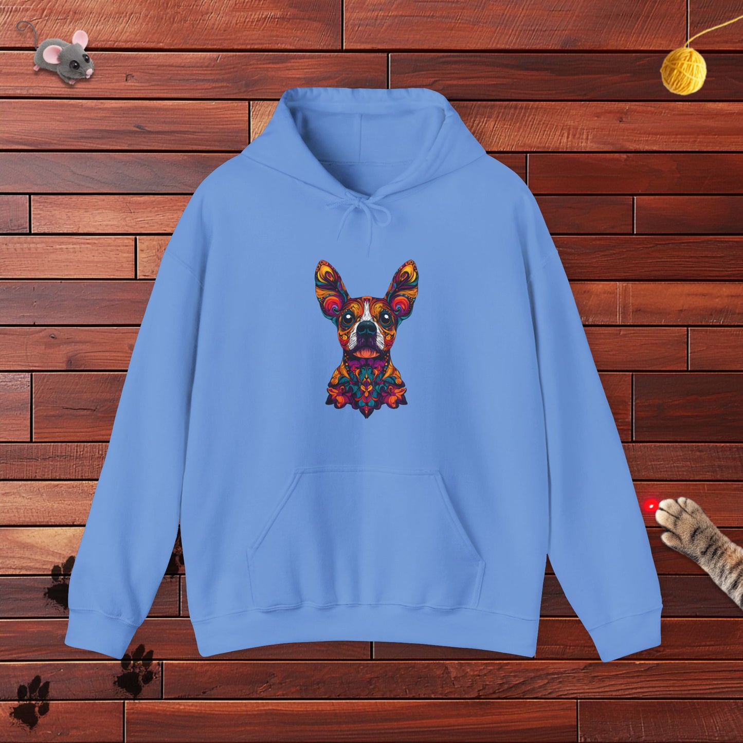 Dia De Muerte Frenchie Hoodie