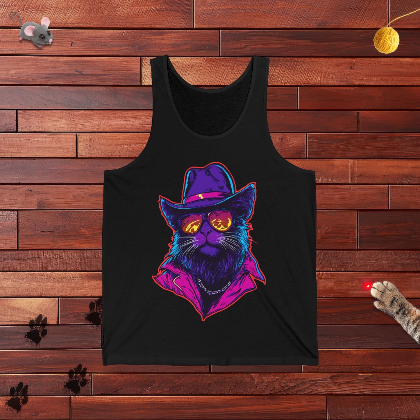 Meowcho Man Tank