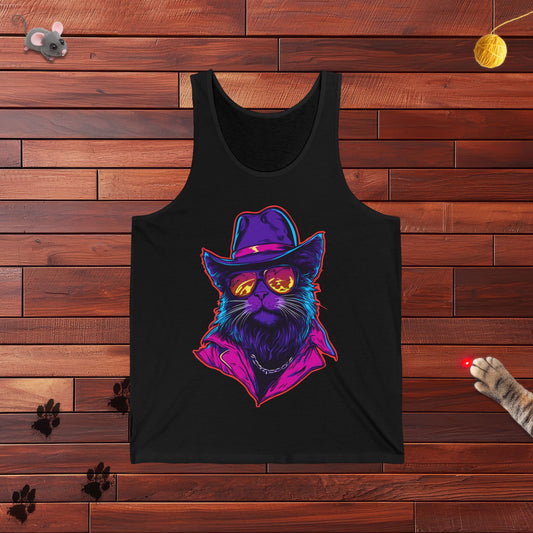 Meowcho Man Tank