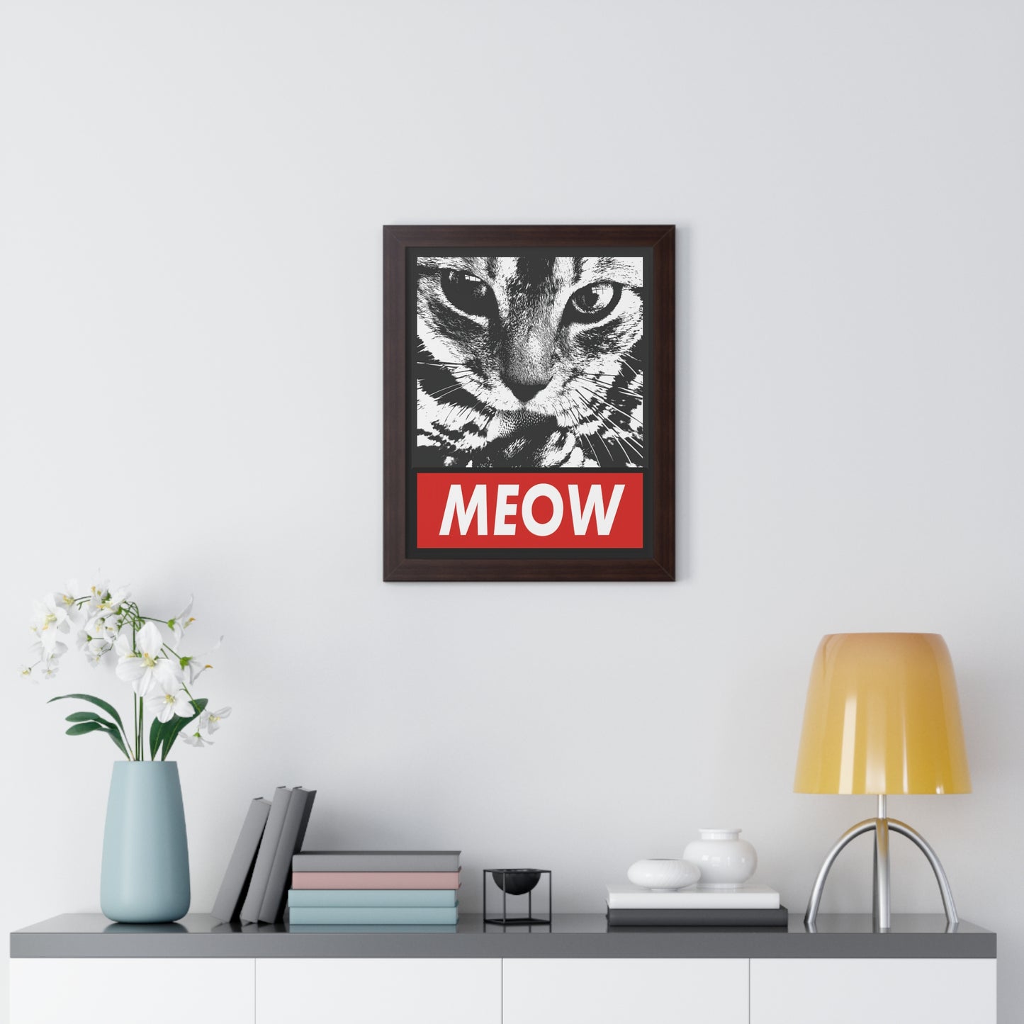 Meow Framed Wall Art