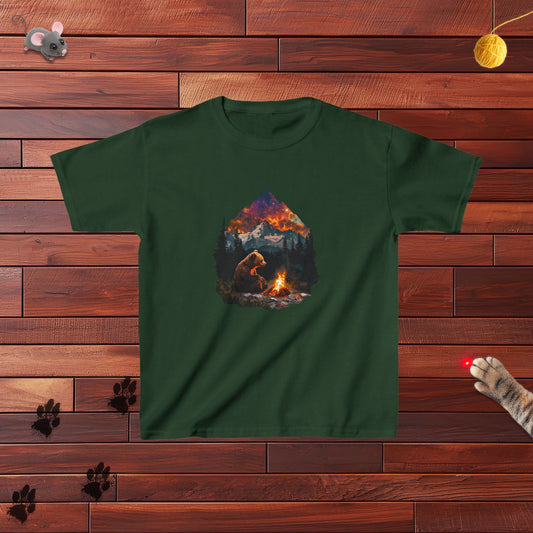 Camping Bear Kids Tee