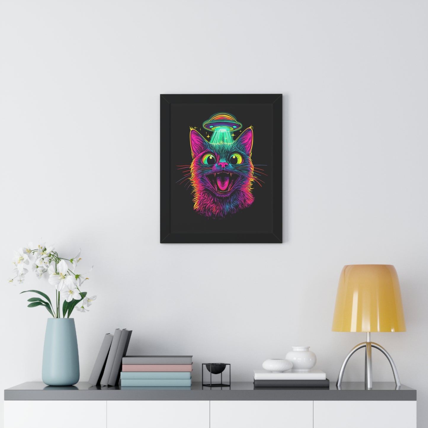 Alien Abduction Framed Wall Art