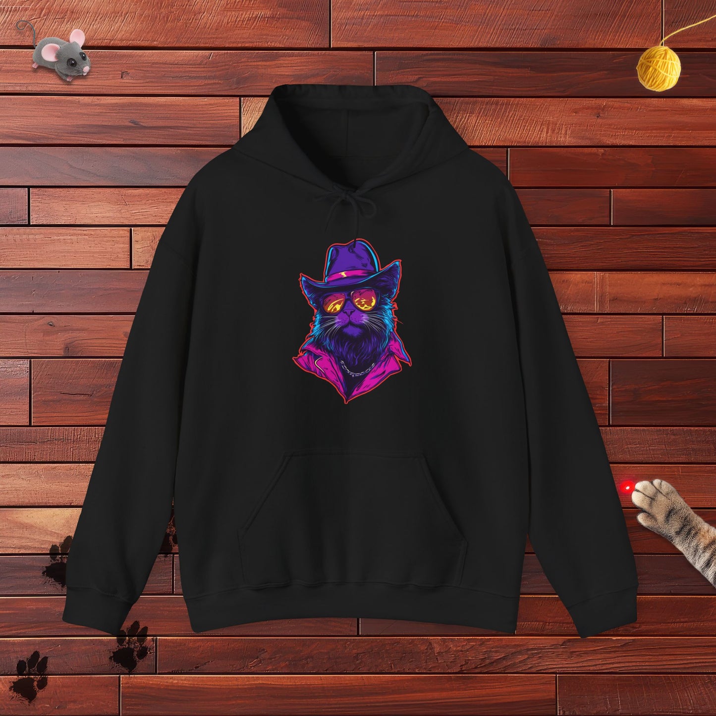 Meowcho Man Hoodie