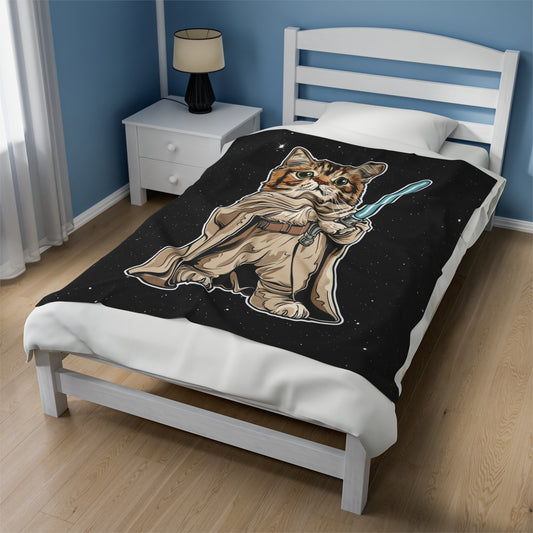Luke Catwalker Velveteen Plush Blanket