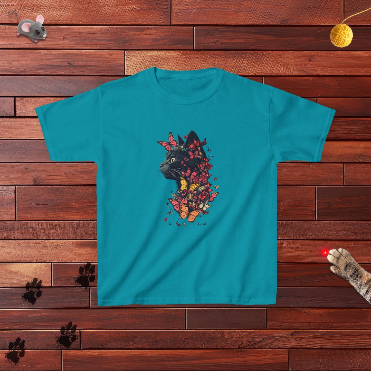 Butterfly Kitty Kids Tee