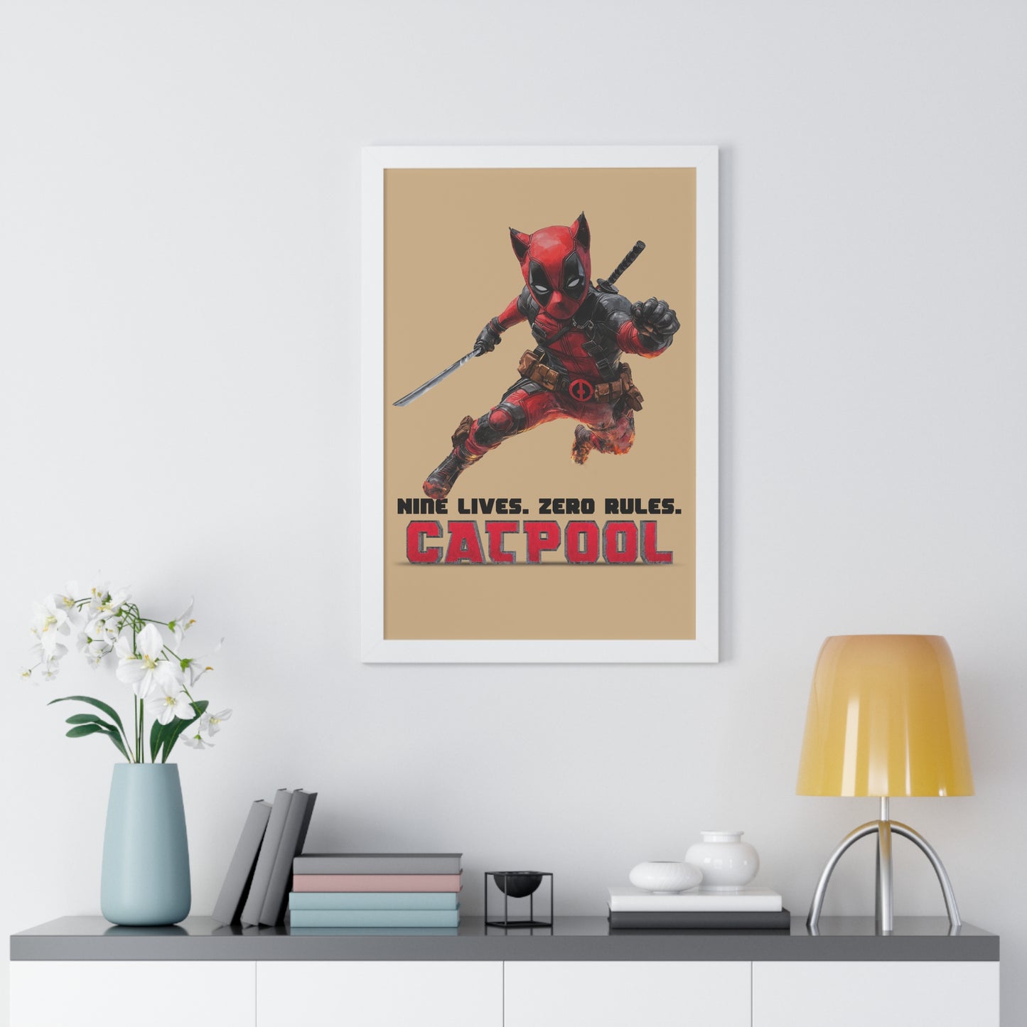 Catpool Framed Wall Art