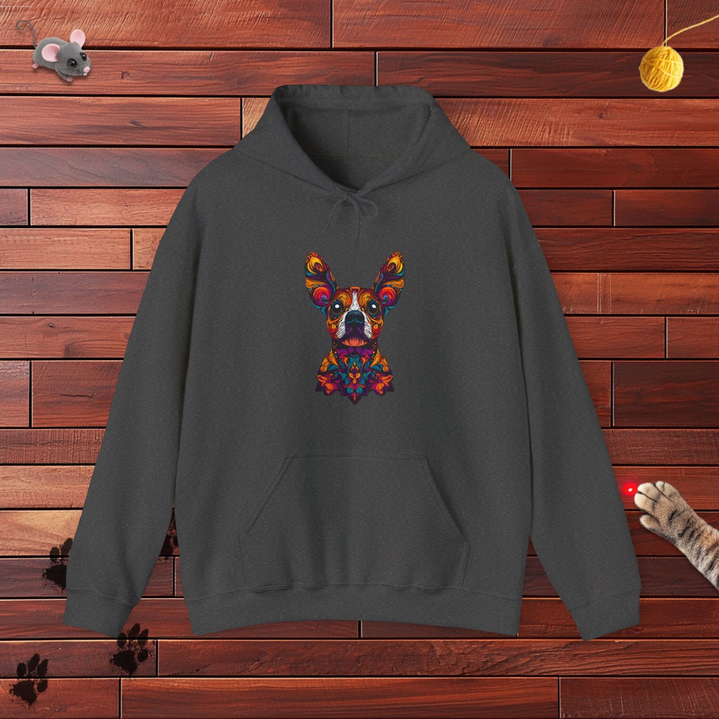 Dia De Muerte Frenchie Hoodie