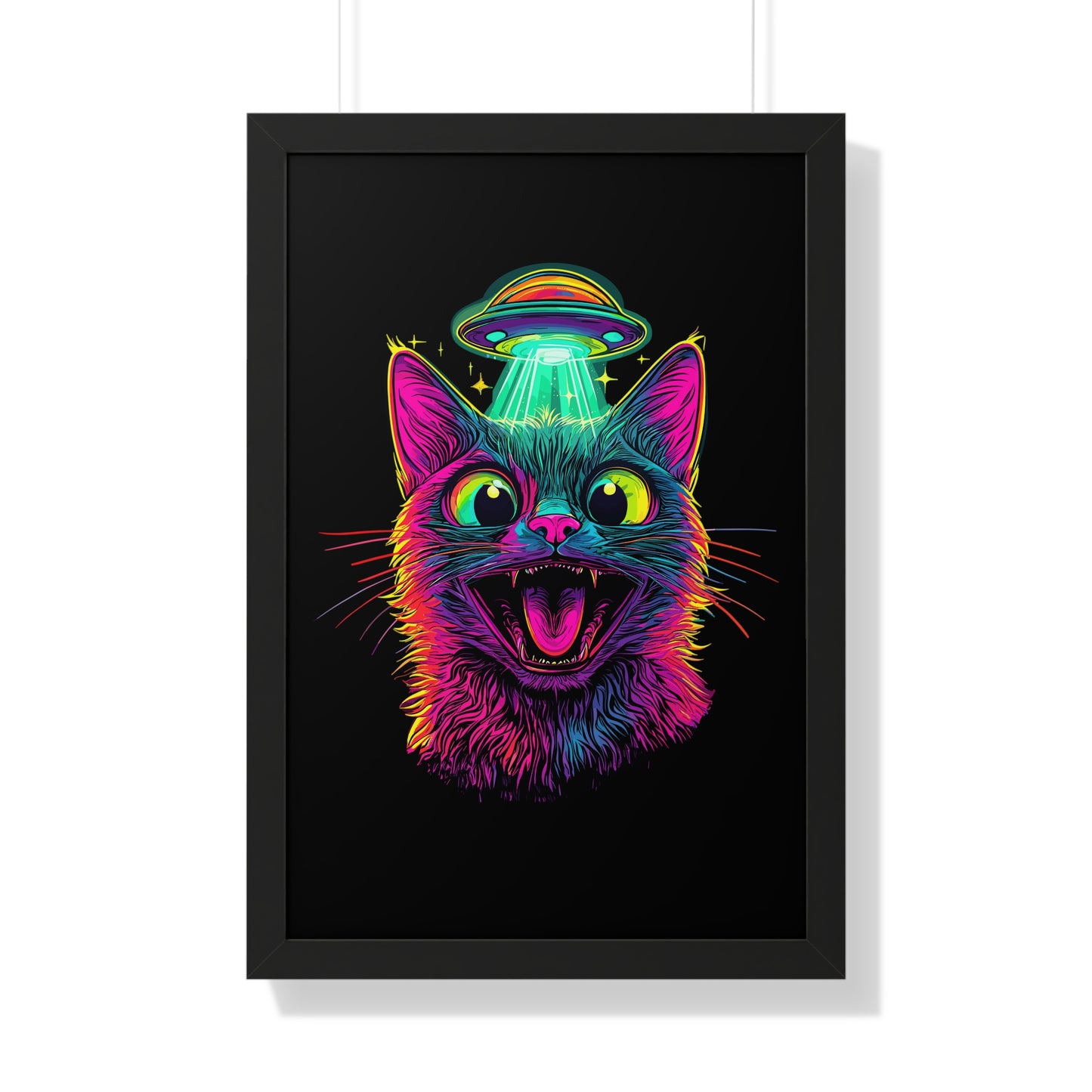 Alien Abduction Framed Wall Art