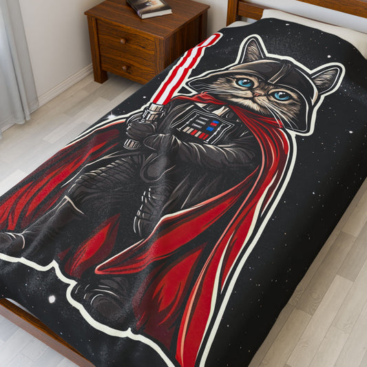 Darth Pawder Velveteen Plush Blanket