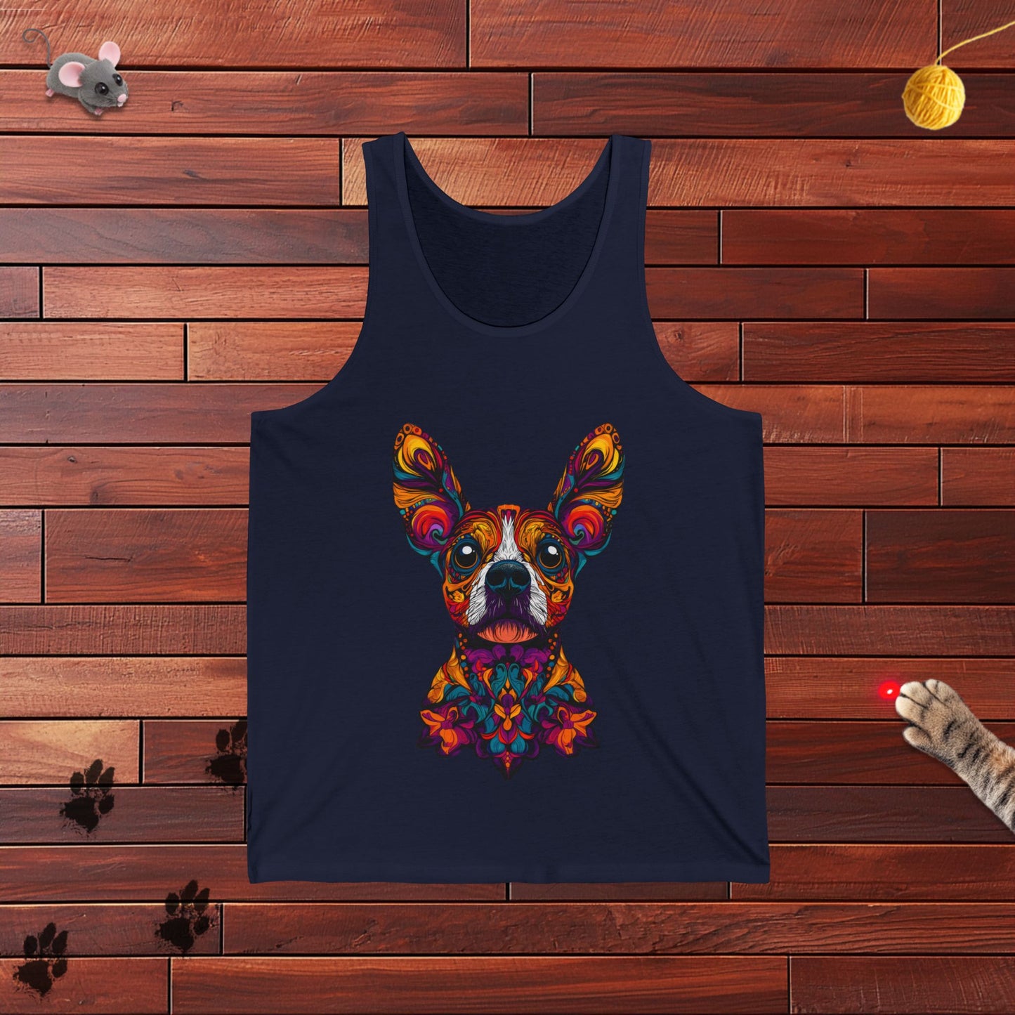 Dia De Muerte Frenchie Mens Tank