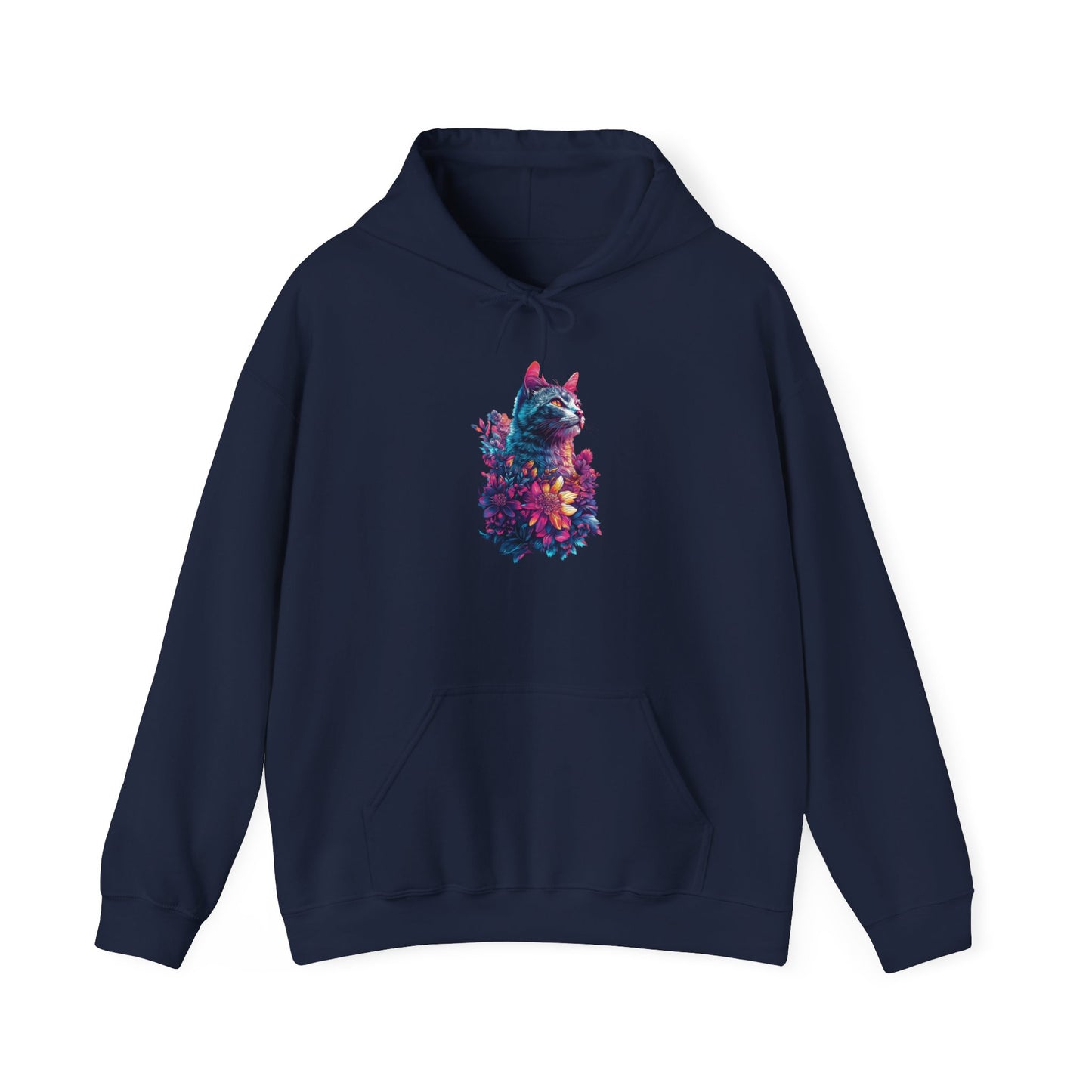 Floral Cat Hoodie