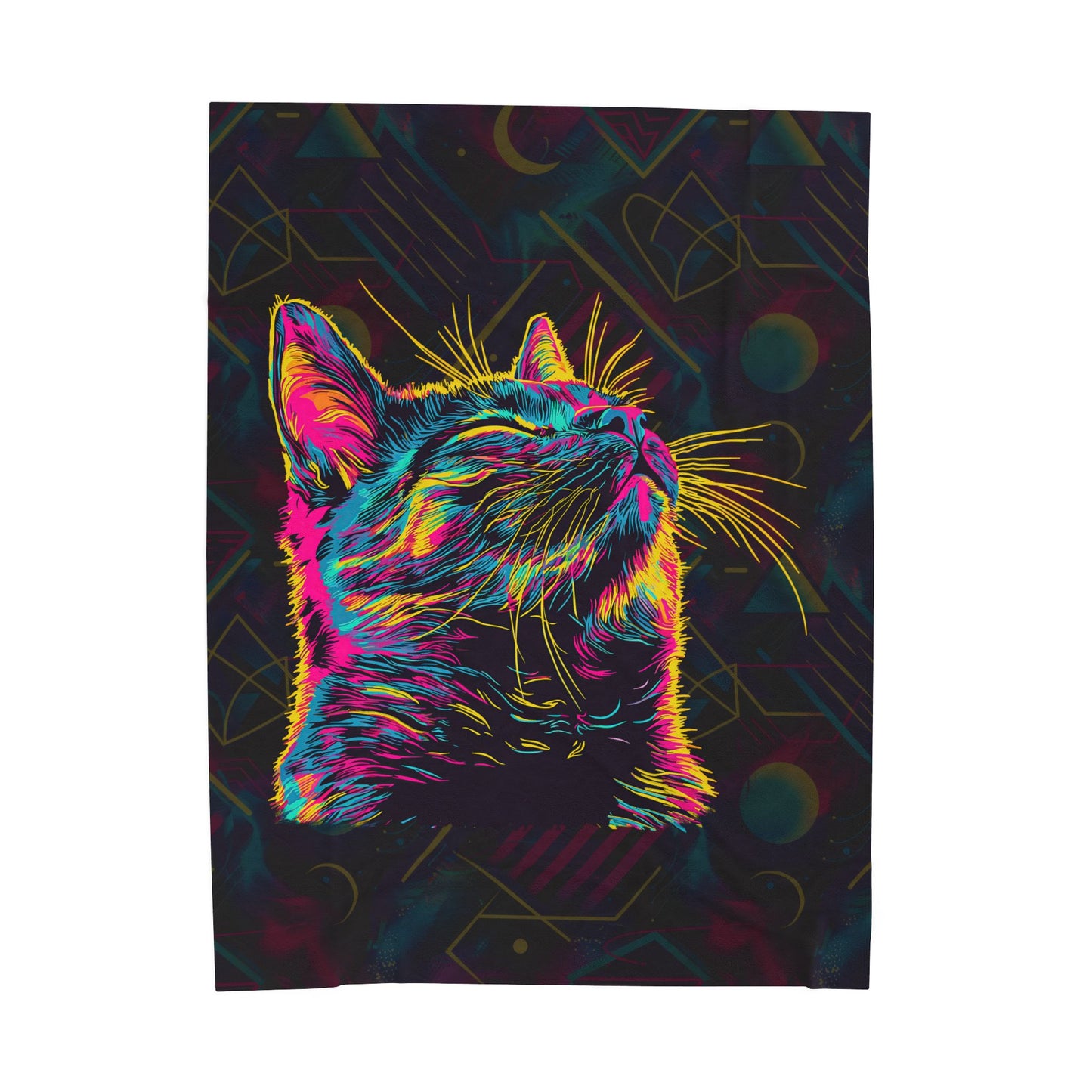 Electric Whiskers Velveteen Plush Blanket