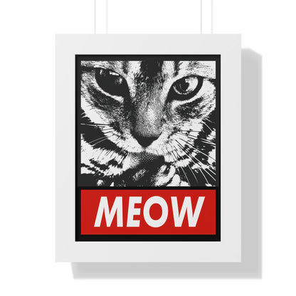 Meow Framed Wall Art