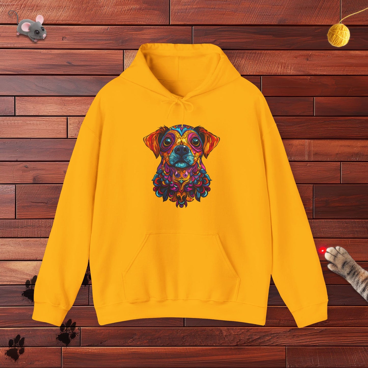 Dia De Muerte Perrito Hoodie