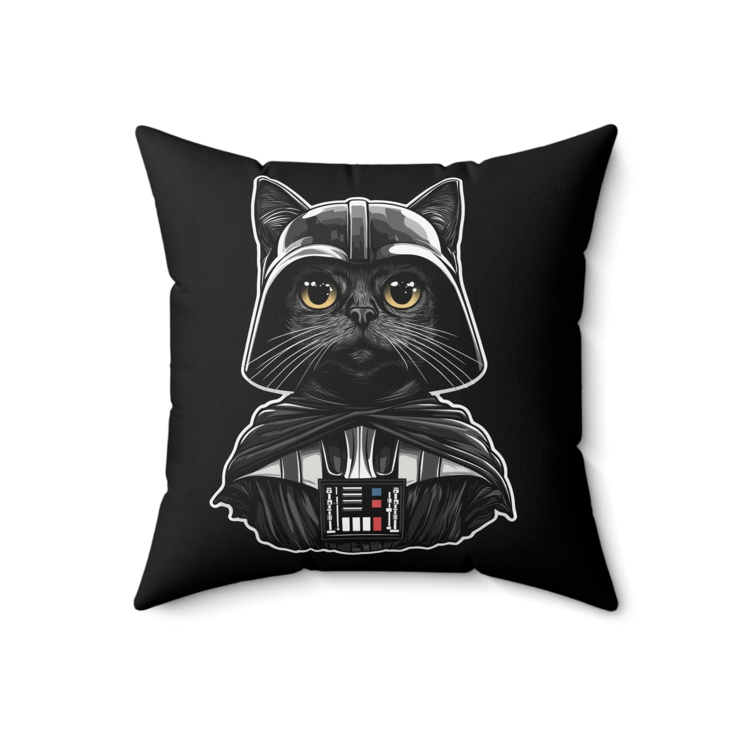 Darth Purrder Throw Pillow