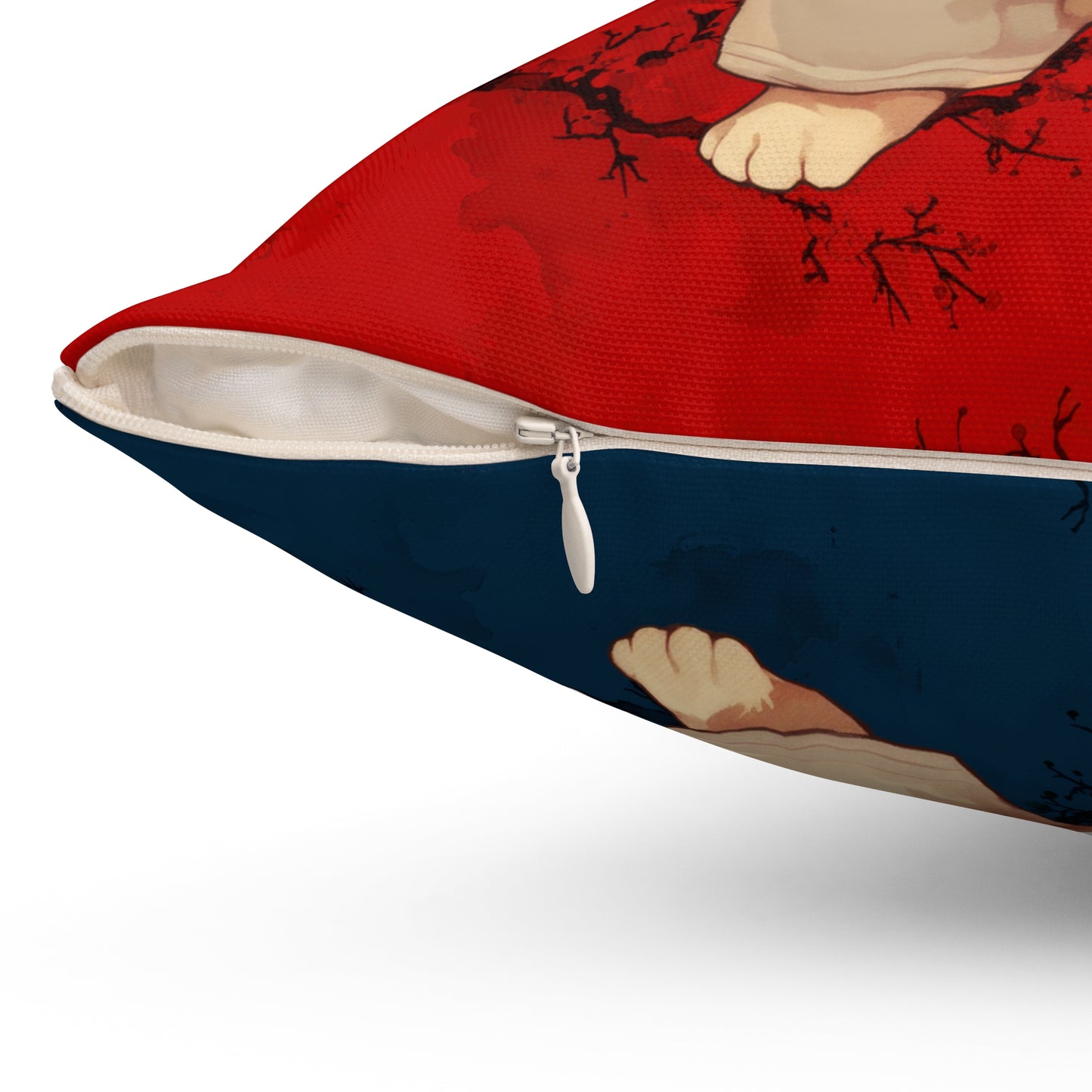 The Karate Kitty Throw Pillow