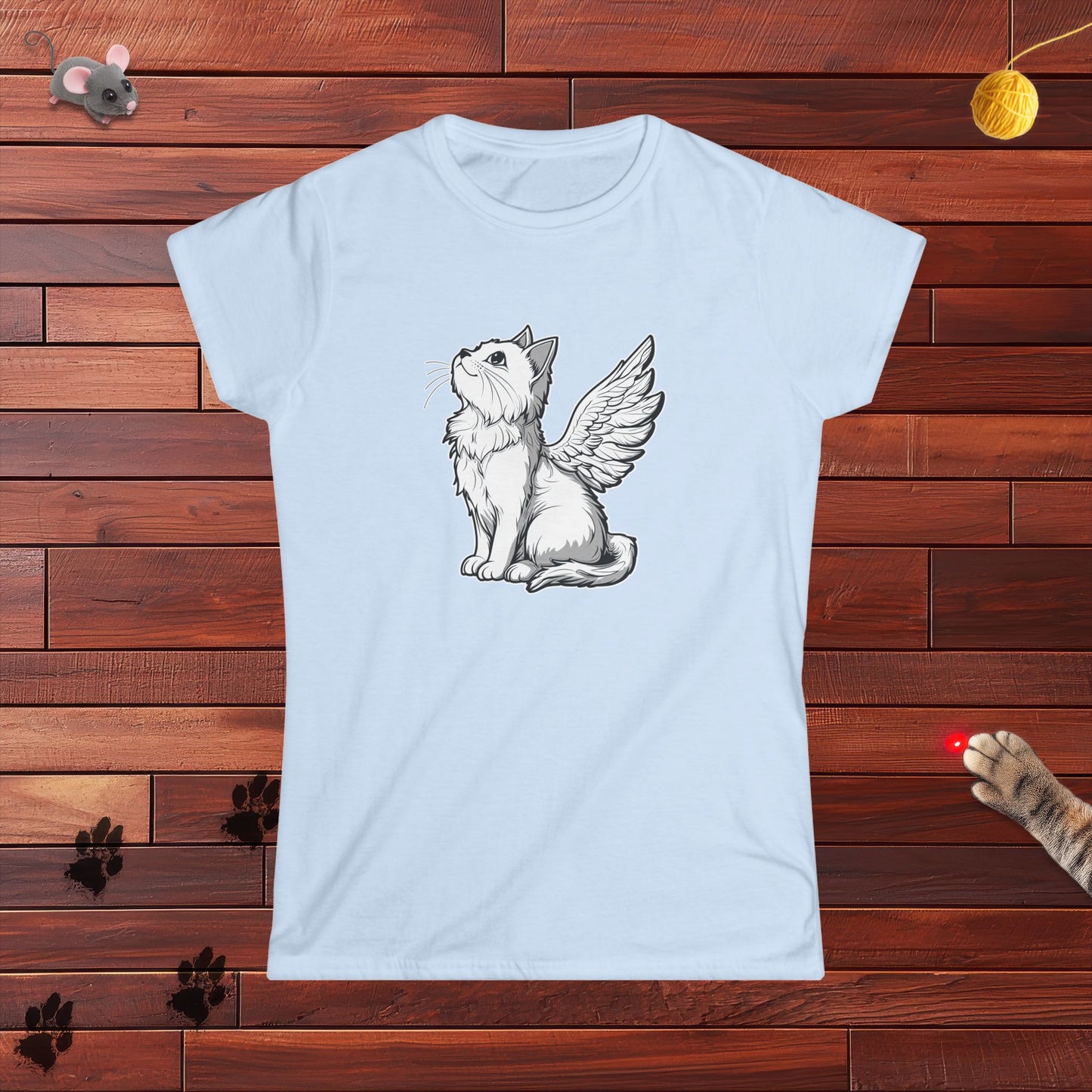 Angel Kitty Ladies Tee