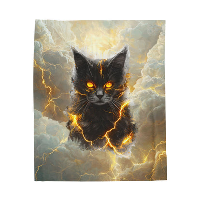I Am The Storm Velveteen Plush Blanket