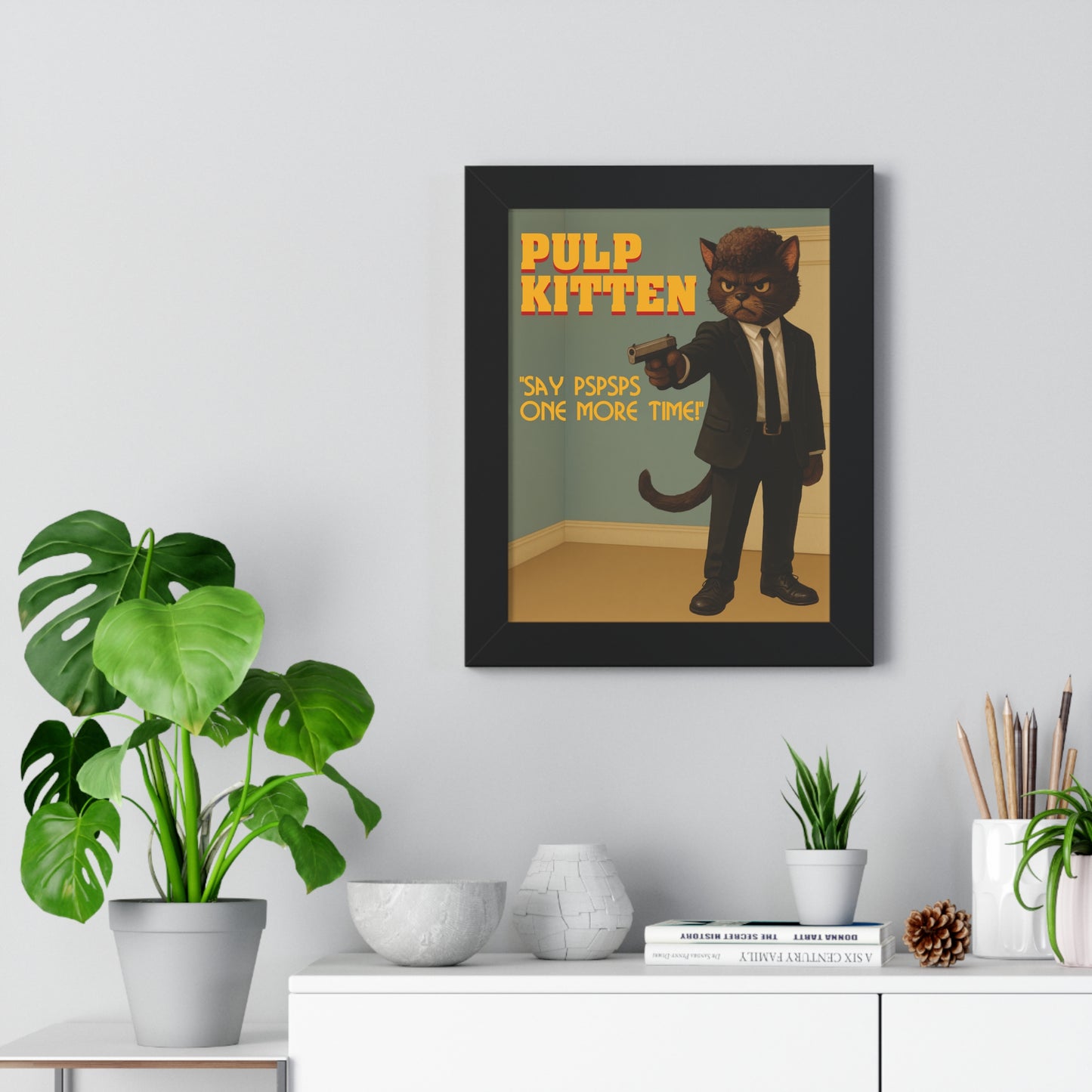 Pulp Kitten Framed Wall Art
