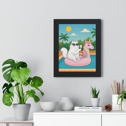 Meowmosa Vibes Framed Wall Art