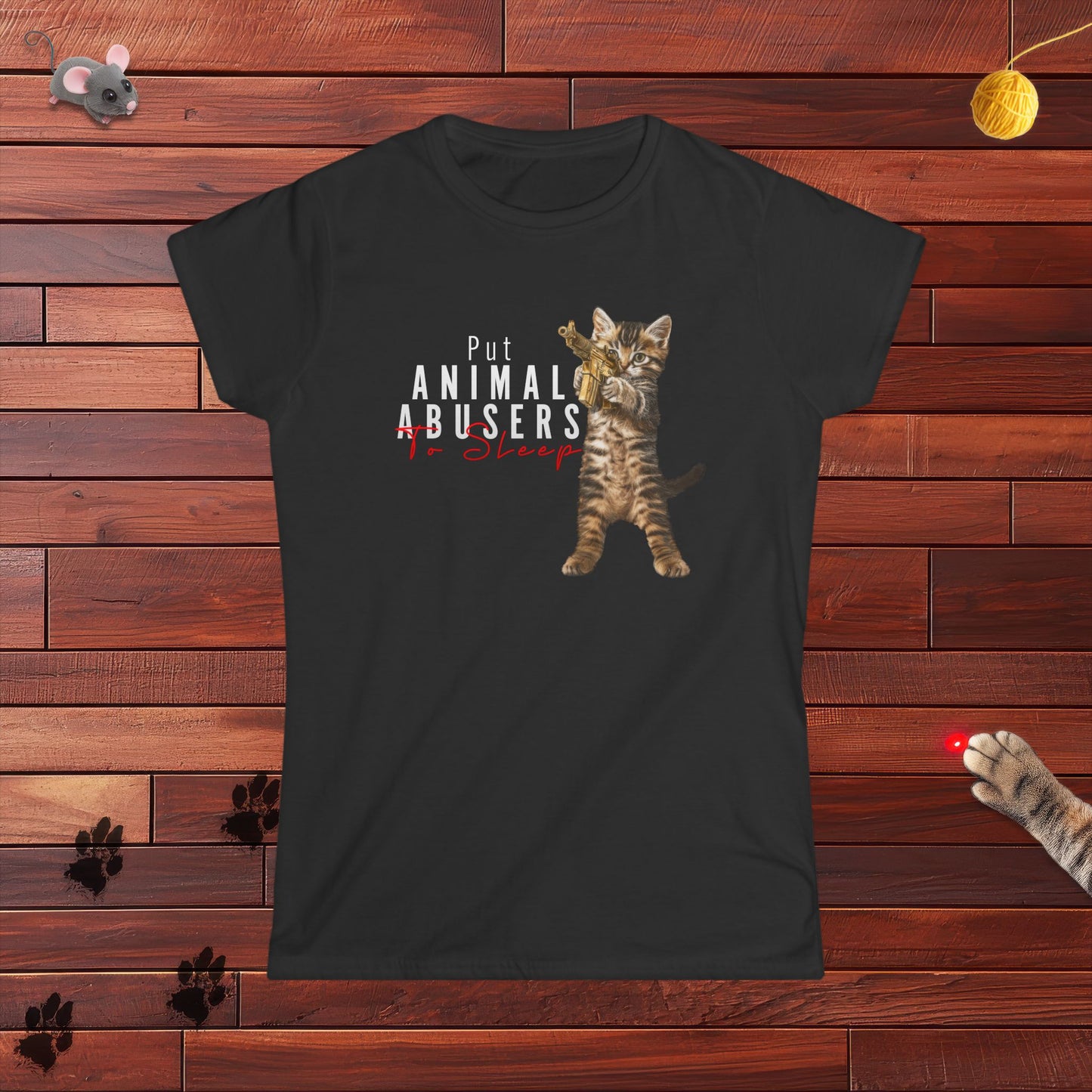 Put Animal Abusers To Sleep Ladies Tee